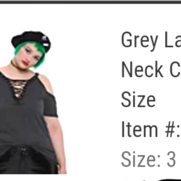 Hot Topic Cold Shoulder Top - Picture 4 of 4